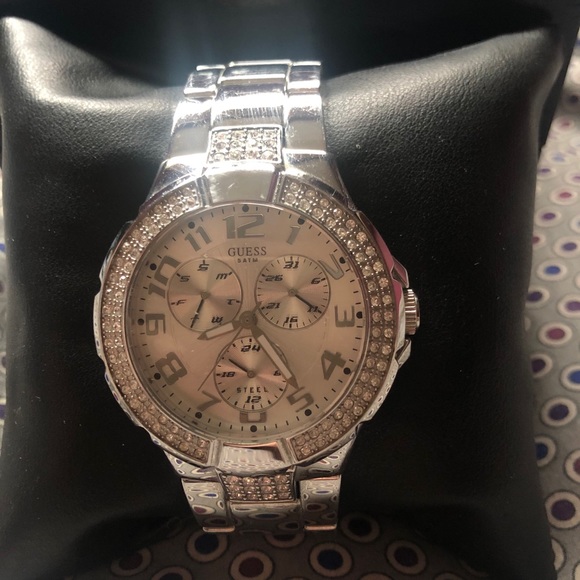 Guess Rhinestone Chronograph Watch - Picture 6 of 9